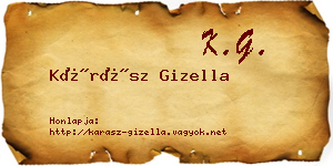 Kárász Gizella névjegykártya